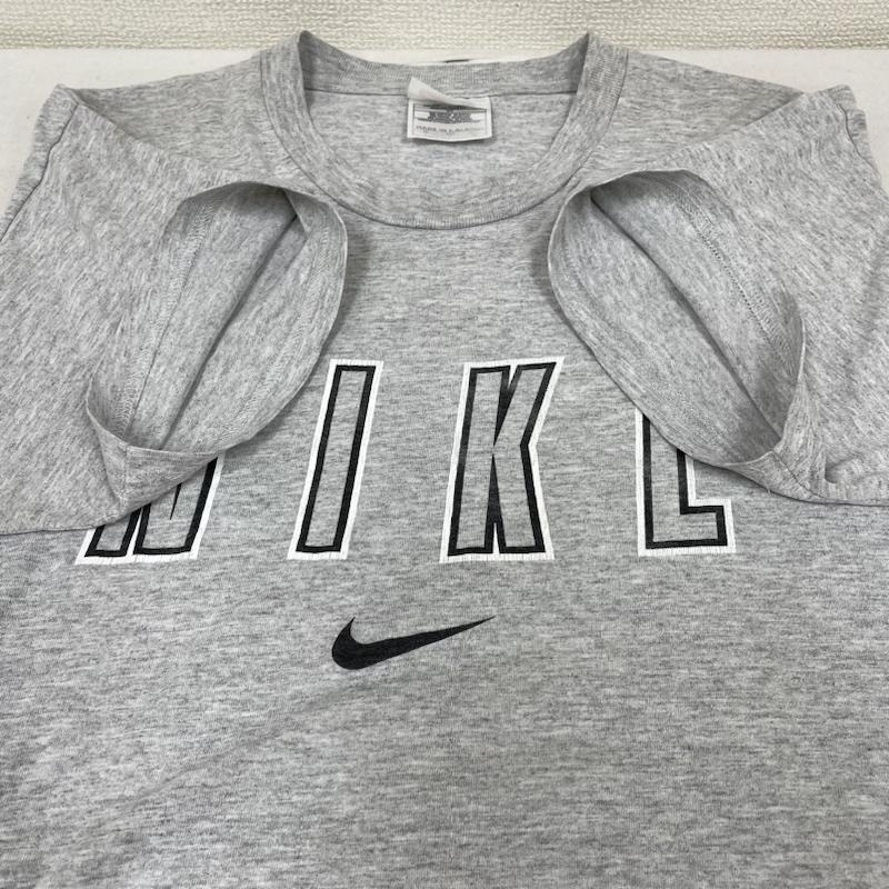 ナイキ NIKE Tシャツ 半袖 白タグ 銀タグ 90s ヴィンテージ 半袖 Tシャツ Shirt ロゴ プリント クルーネック カットソー S ロゴ、文字 X プリント 灰 / グレー / gray メンズ USED 古着 中古 50139730