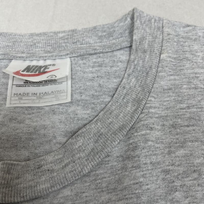 ナイキ NIKE Tシャツ 半袖 白タグ 銀タグ 90s ヴィンテージ 半袖 Tシャツ Shirt ロゴ プリント クルーネック カットソー S ロゴ、文字 X プリント 灰 / グレー / gray メンズ USED 古着 中古 50139730