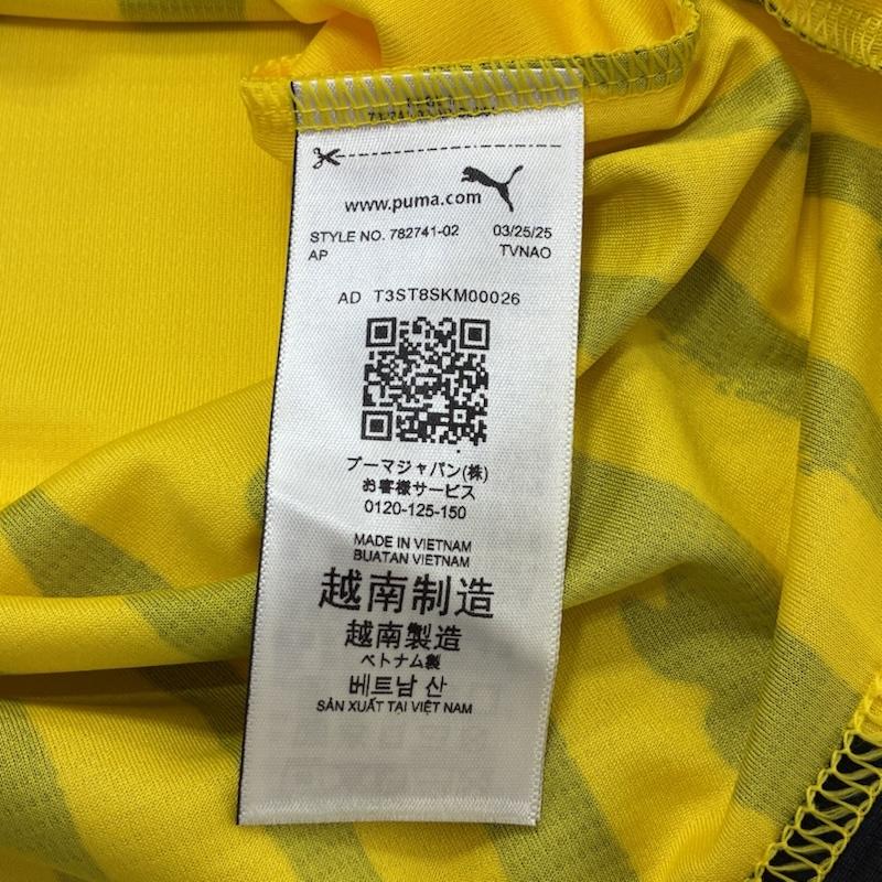 プーマ PUMA ポロシャツ 半袖 25ss KIDSUPER STUDIOS ボルシア・ドルトムント BVB レプリカ サッカー ユニフォーム 782741-02 M ロゴ、文字 黄 / イエロー / yellow X 黒 / ブラック / black X 紫 / パープル / purple メンズ USED 古着 中古 50139740