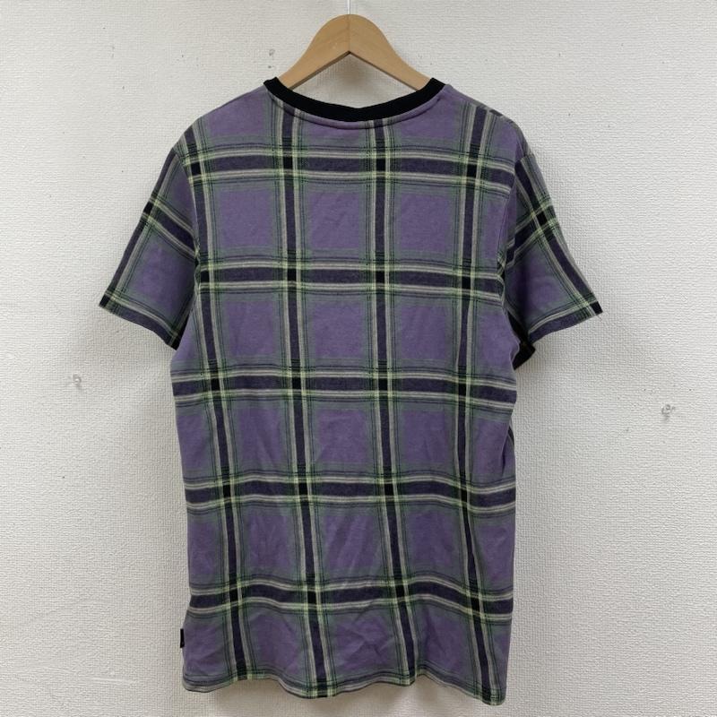 ハフ HUF Tシャツ 半袖 半袖 Tシャツ Shirt クルーネック シャツ カットソー ストレッチ ロゴ 刺繍 ワンポイント チェック柄 L ロゴ、文字 X 刺繍 X ワンポイント X チェック マルチカラー / マルチカラー / multicolor メンズ USED 古着 中古 50139755