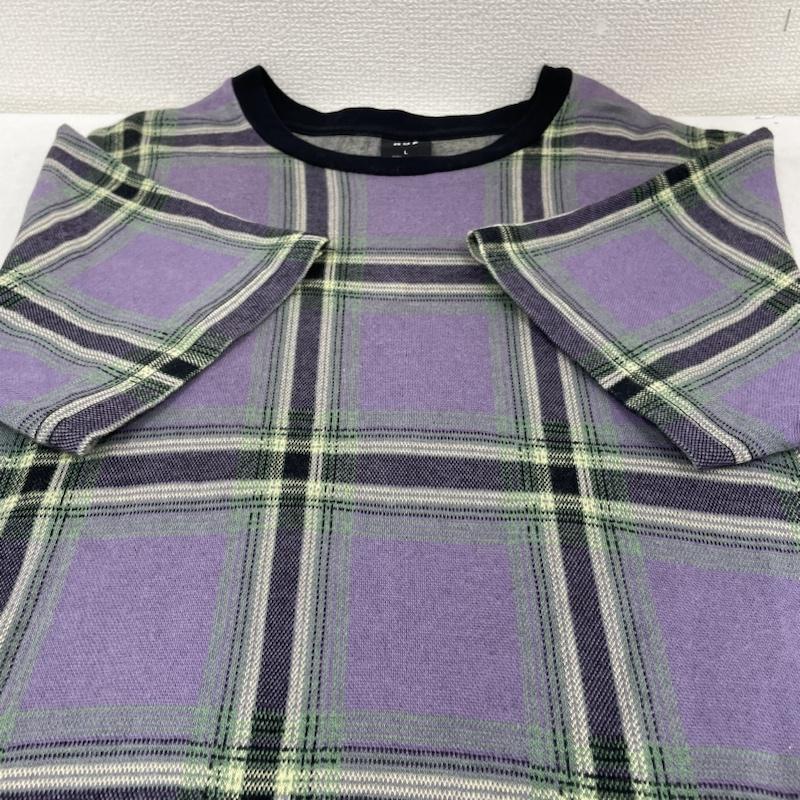 ハフ HUF Tシャツ 半袖 半袖 Tシャツ Shirt クルーネック シャツ カットソー ストレッチ ロゴ 刺繍 ワンポイント チェック柄 L ロゴ、文字 X 刺繍 X ワンポイント X チェック マルチカラー / マルチカラー / multicolor メンズ USED 古着 中古 50139755
