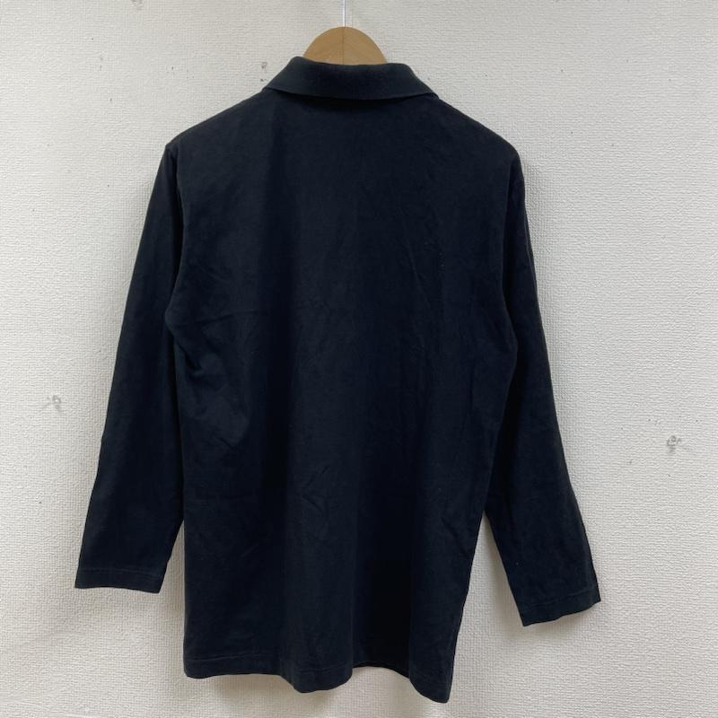 ワイズ Y s ポロシャツ 長袖 長袖 ポロシャツ ハーフボタン シャツ カットソー ロゴ プリント ワンポイント ヨウジヤマモト ロゴ、文字 X プリント X ワンポイント 黒 / ブラック / black メンズ USED 古着 中古 50139775