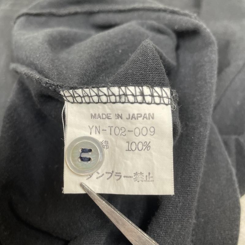 ワイズ Y s ポロシャツ 長袖 長袖 ポロシャツ ハーフボタン シャツ カットソー ロゴ プリント ワンポイント ヨウジヤマモト ロゴ、文字 X プリント X ワンポイント 黒 / ブラック / black メンズ USED 古着 中古 50139775