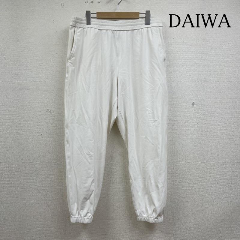 ダイワ DAIWA パンツ ワークパンツ、ペインターパンツ DAIWA PIER39 テック フレックス ジャージー パンツ BP-53023W L ロゴ、文字 X 刺繍 白 / ホワイト / white メンズ USED 古着 中古 50139790