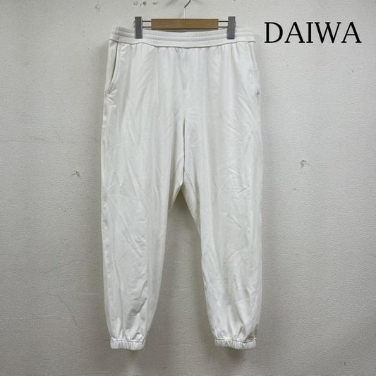 ダイワ DAIWA パンツ ワークパンツ、ペインターパンツ DAIWA PIER39 テック フレックス ジャージー パンツ BP-53023W L ロゴ、文字 X 刺繍 白 / ホワイト / white メンズ USED 古着 中古 50139790