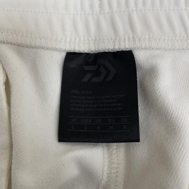 ダイワ DAIWA パンツ ワークパンツ、ペインターパンツ DAIWA PIER39 テック フレックス ジャージー パンツ BP-53023W L ロゴ、文字 X 刺繍 白 / ホワイト / white メンズ USED 古着 中古 50139790