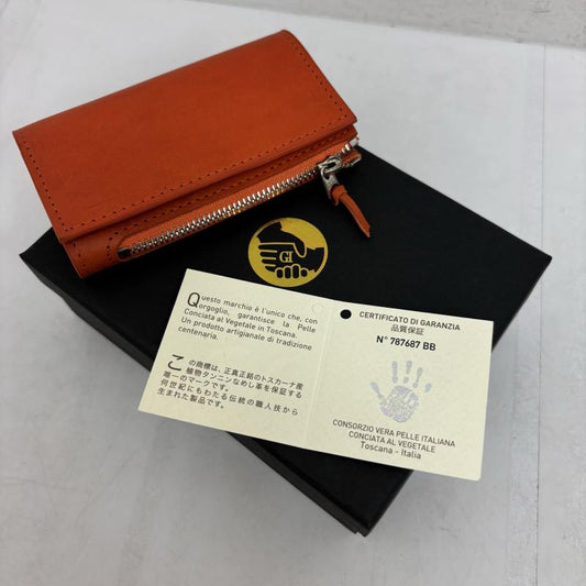 レザー レザー ファッション小物 ファッション小物 キーケース レザー タンニンなめし PELLE CONCIATA AL VEGETALE IN TOSCANA 橙 / オレンジ / orange メンズ USED 古着 中古 50139816