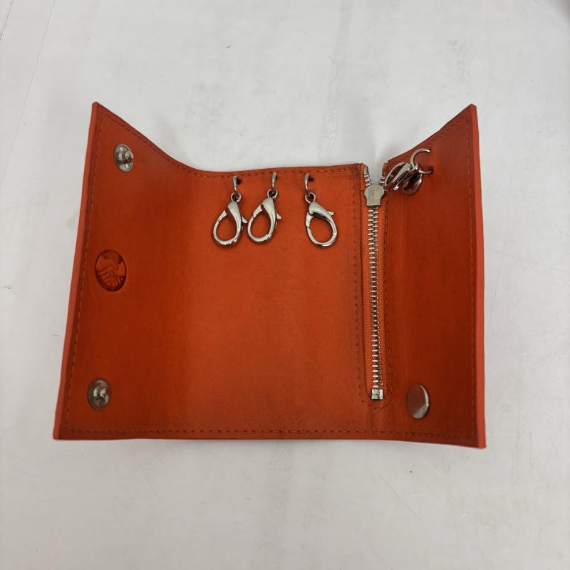 レザー レザー ファッション小物 ファッション小物 キーケース レザー タンニンなめし PELLE CONCIATA AL VEGETALE IN TOSCANA 橙 / オレンジ / orange メンズ USED 古着 中古 50139816