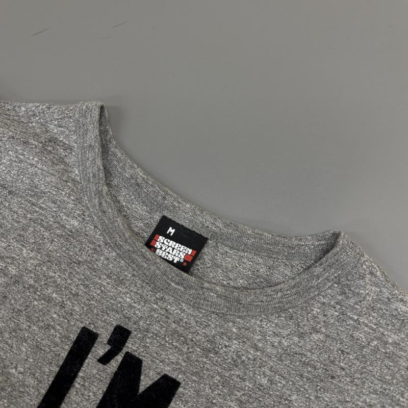 スクリーンスターズ SCREEN STARS Tシャツ 半袖 フェルトロゴ プリント クルーネック 半袖 霜降り Tシャツ 灰色 グレー M 灰 / グレー / gray メンズ USED 古着 中古 50139862