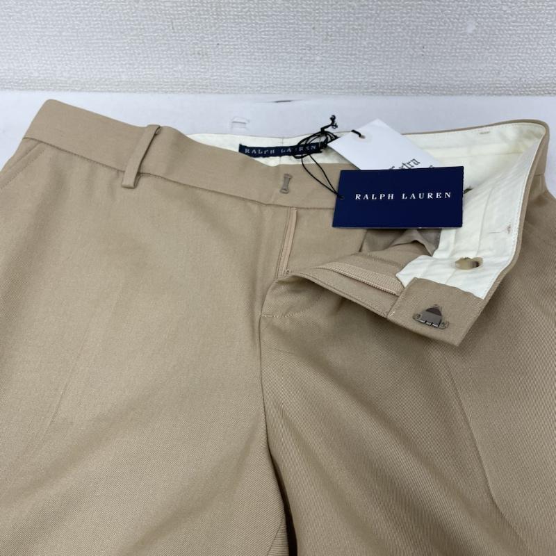 ラルフローレン RALPHLAUREN パンツ スラックス センタープレス スラックス ウール シルク 混 パンツ ジップフライ 無地 タグ付き 11号 無地 ベージュ / ベージュ / beige レディース USED 古着 中古 50139906