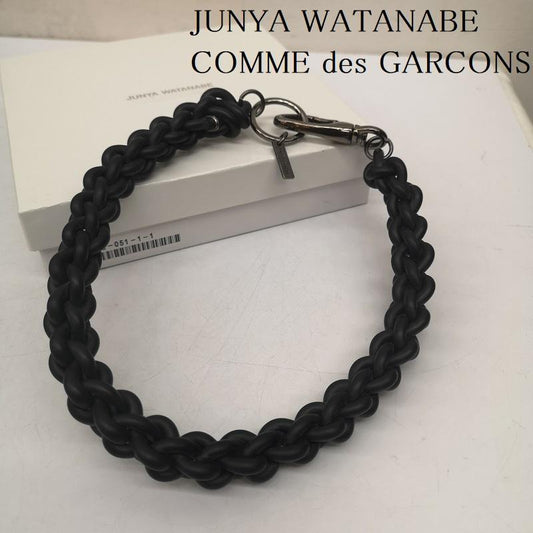 ジュンヤワタナベコムデギャルソン JUNYA WATANABE COMME des GARCONS アクセサリー ネックレス、ペンダント 編み込み ラバー ネックレス - 黒 / ブラック / black メンズ USED 古着 中古 50139935