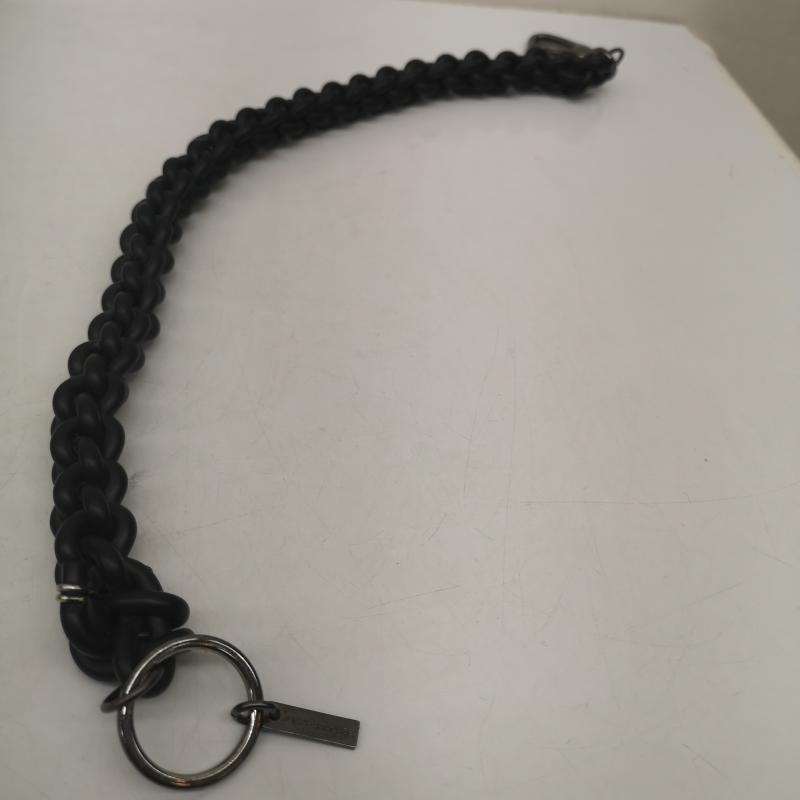 ジュンヤワタナベコムデギャルソン JUNYA WATANABE COMME des GARCONS アクセサリー ネックレス、ペンダント 編み込み ラバー ネックレス - 黒 / ブラック / black メンズ USED 古着 中古 50139935