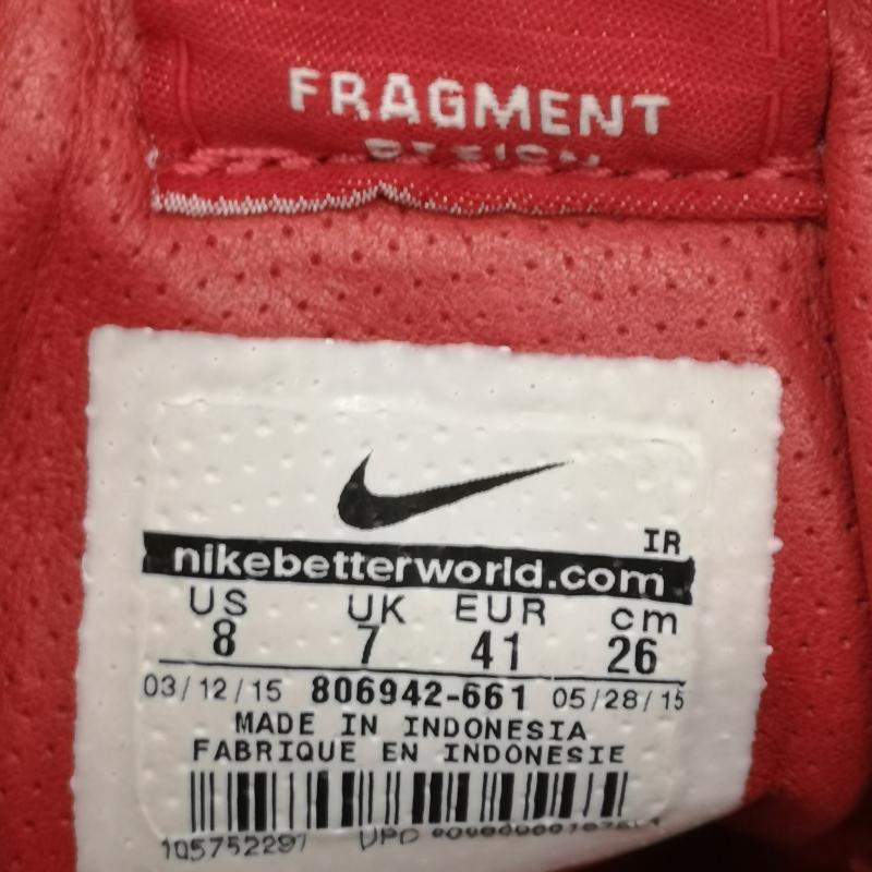 ナイキ NIKE スニーカー スニーカー AIR TRAINER 1 MID SP FRAGMENT スニーカー 806942-661 26.0cm 赤 / レッド / red メンズ USED 古着 中古 50140050