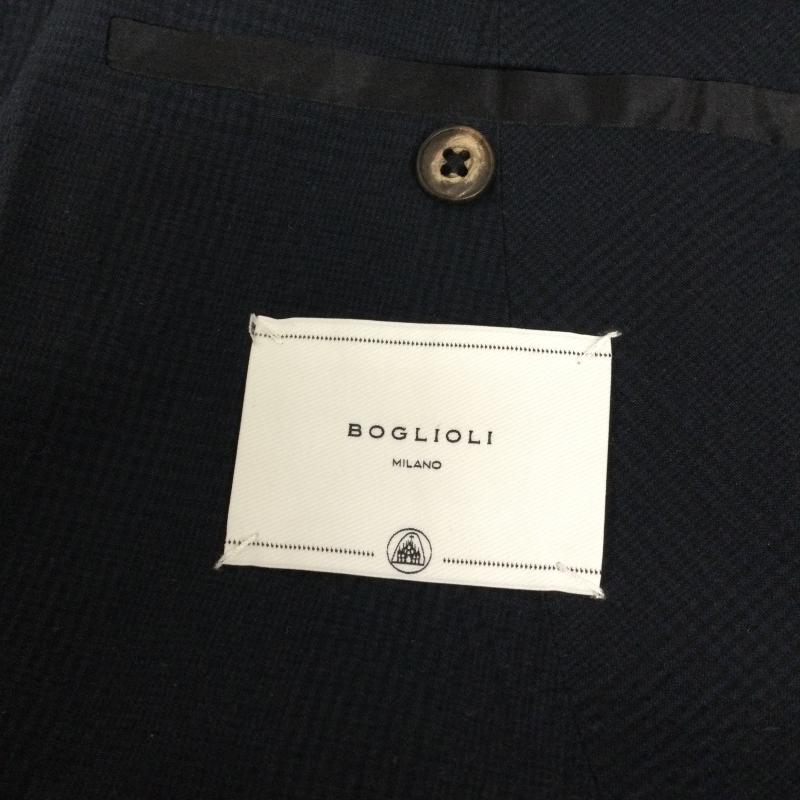 ボリオリ BOGLIOLI セットアップ セットアップ BOGLBOGL N2182E　セットアップ　コットン LL チェック 紺 / ネイビー / navy メンズ USED 古着 中古 50140063