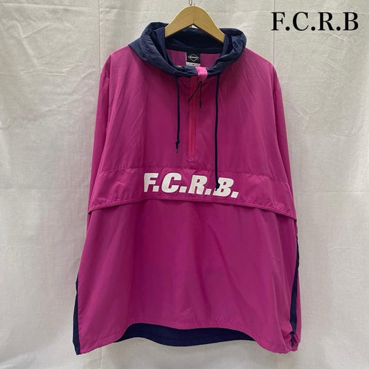 ブリストル BRISTOL ジャケット、上着 ジャンパー、ブルゾン FCRB-167012 アノラックパーカー PINK×NAVY M L ロゴ、文字 桃 / ピンク / pink X 紺 / ネイビー / navy メンズ USED 古着 中古 50140086