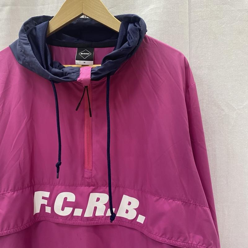 ブリストル BRISTOL ジャケット、上着 ジャンパー、ブルゾン FCRB-167012 アノラックパーカー PINK×NAVY M L ロゴ、文字 桃 / ピンク / pink X 紺 / ネイビー / navy メンズ USED 古着 中古 50140086