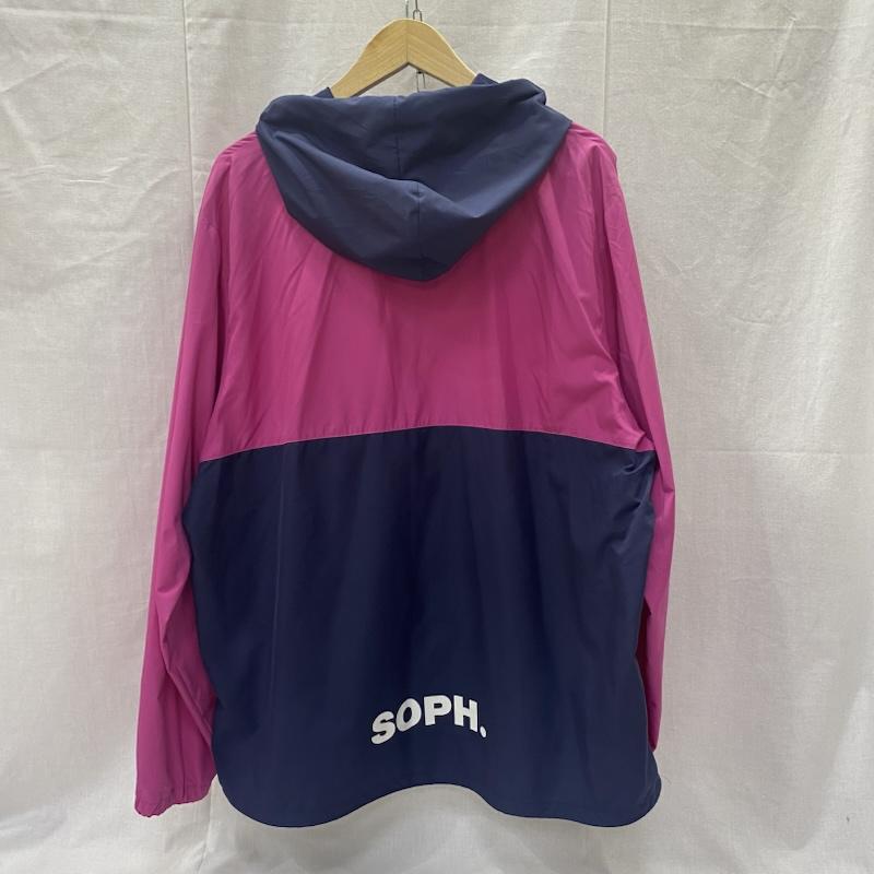 ブリストル BRISTOL ジャケット、上着 ジャンパー、ブルゾン FCRB-167012 アノラックパーカー PINK×NAVY M L ロゴ、文字 桃 / ピンク / pink X 紺 / ネイビー / navy メンズ USED 古着 中古 50140086