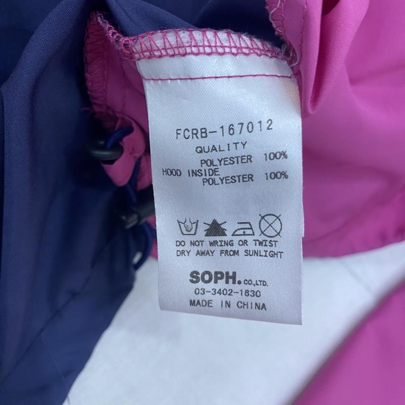 ブリストル BRISTOL ジャケット、上着 ジャンパー、ブルゾン FCRB-167012 アノラックパーカー PINK×NAVY M L ロゴ、文字 桃 / ピンク / pink X 紺 / ネイビー / navy メンズ USED 古着 中古 50140086