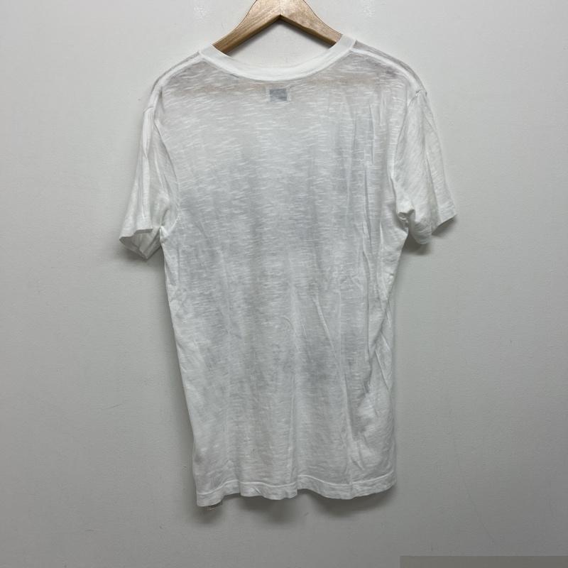 ディーゼル DIESEL Tシャツ 半袖 風景画プリント Vネック Tシャツ S 白 / ホワイト / white メンズ USED 古着 中古 50140122