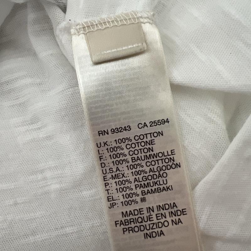 ディーゼル DIESEL Tシャツ 半袖 風景画プリント Vネック Tシャツ S 白 / ホワイト / white メンズ USED 古着 中古 50140122