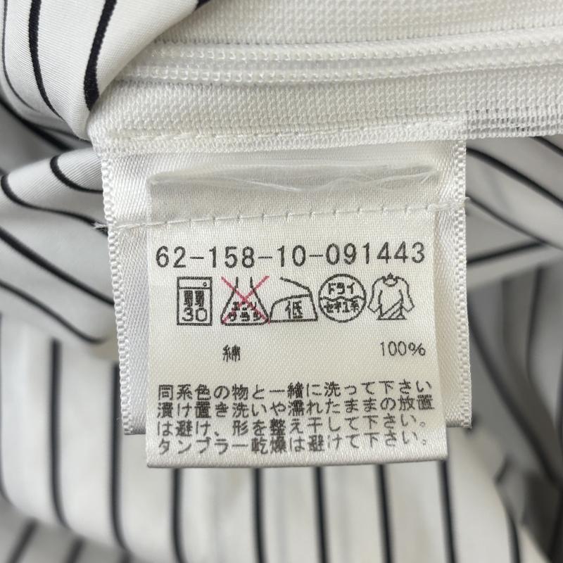 古着 USED ワンピース ミニスカート TOTEME トーテム 62-158-10-091443 ストライプ柄 バスク ボートネック ダブルカフス ワンピース M 白 / ホワイト / white X 黒 / ブラック / black レディース USED 古着 中古 50140129