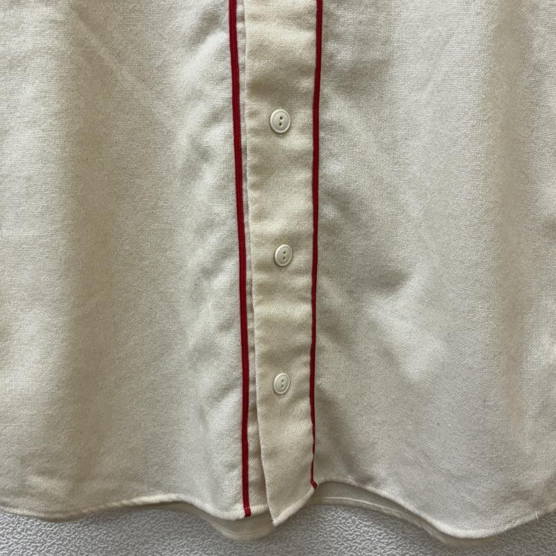 エクストララージ XLARGE シャツ、ブラウス 半袖 0143406 アーチロゴ ウール ベースボール 半袖 シャツ M メンズ USED 古着 中古 50140130