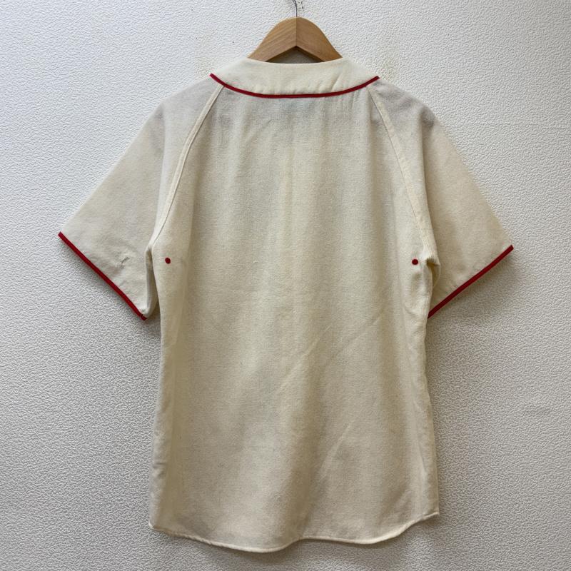 エクストララージ XLARGE シャツ、ブラウス 半袖 0143406 アーチロゴ ウール ベースボール 半袖 シャツ M メンズ USED 古着 中古 50140130