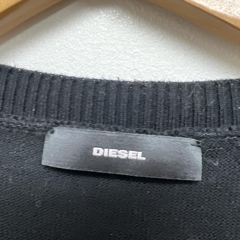 ディーゼル DIESEL ニット、セーター 長袖 ROAR タイガー ロング丈 コットン ニット 虎 ワンピース S 黒 / ブラック / black レディース USED 古着 中古 50140133