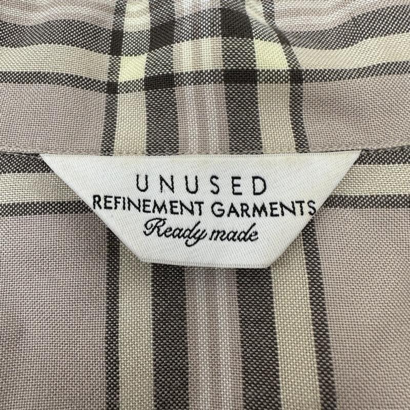 アンユーズド UNUSED シャツ、ブラウス 長袖 18AW Rayon Check Shirt レーヨン チェック オープンカラー シャツ US1456 3 ベージュ / ベージュ / beige X マルチカラー / マルチカラー / multicolor メンズ USED 古着 中古 50140144