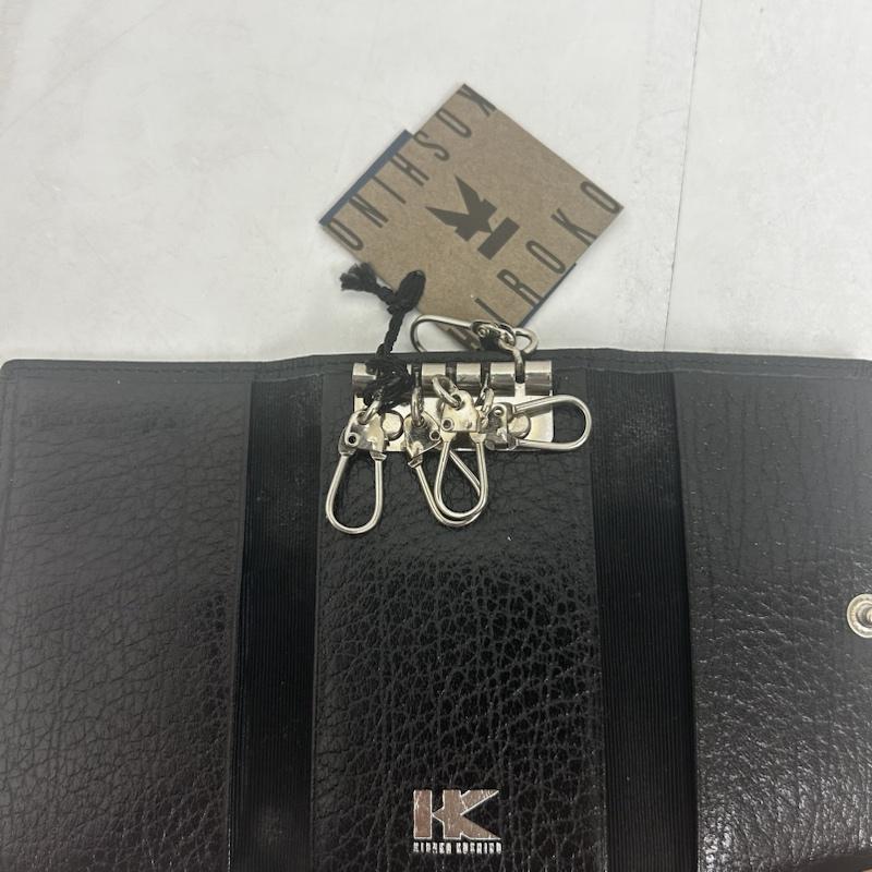 ヒロココシノ HIROKO KOSHINO キーケース キーケース HIROKO KOSHINO ヒロココシノ 小銭入れ付きキーケース レザー - 無地 黒 / ブラック / black メンズ USED 古着 中古 50140193