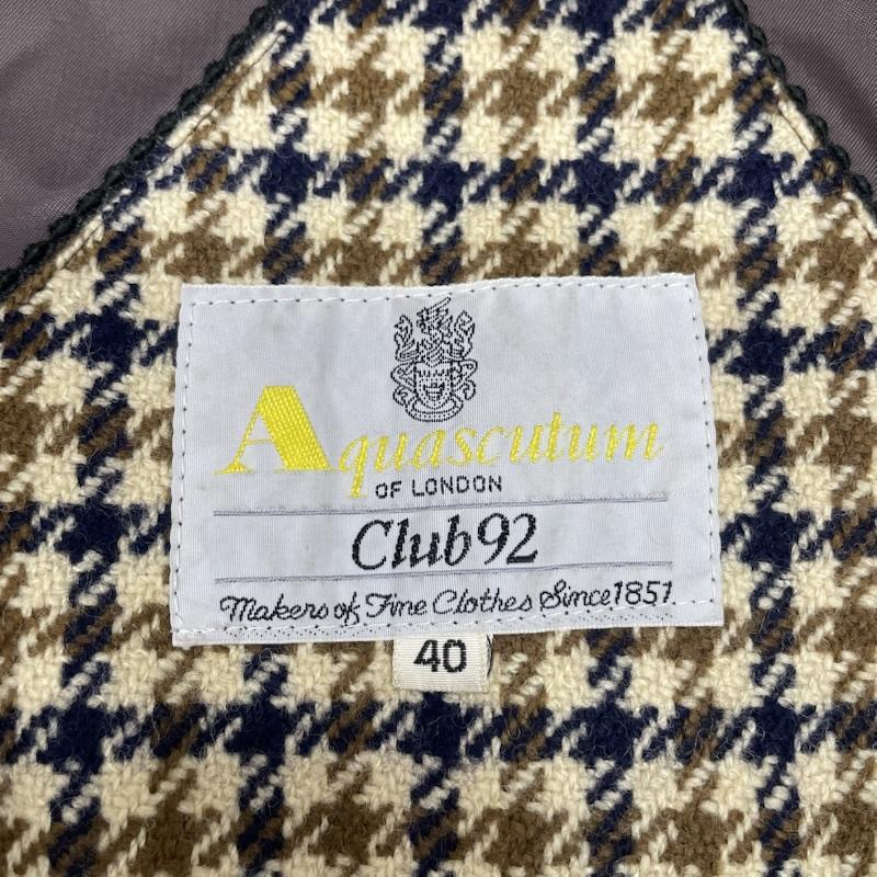 アクアスキュータム Aquascutum コート コート一般 1032 8321-2891 BRW ブラウン レザーカントリーコート キュプラ ラムレザー 無地 40 茶 / ブラウン / brown メンズ USED 古着 中古 50140219