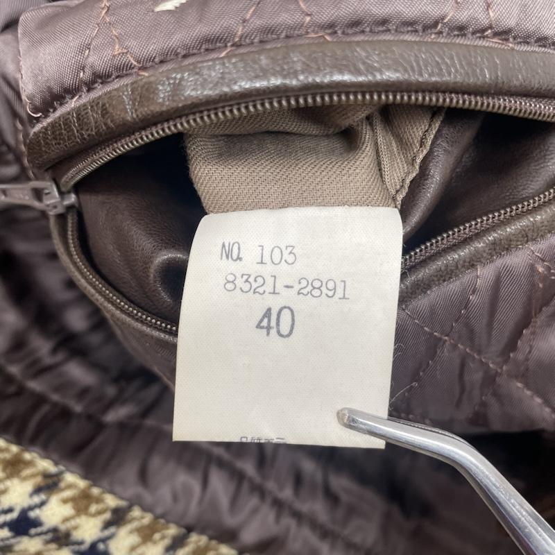 アクアスキュータム Aquascutum コート コート一般 1032 8321-2891 BRW ブラウン レザーカントリーコート キュプラ ラムレザー 無地 40 茶 / ブラウン / brown メンズ USED 古着 中古 50140219