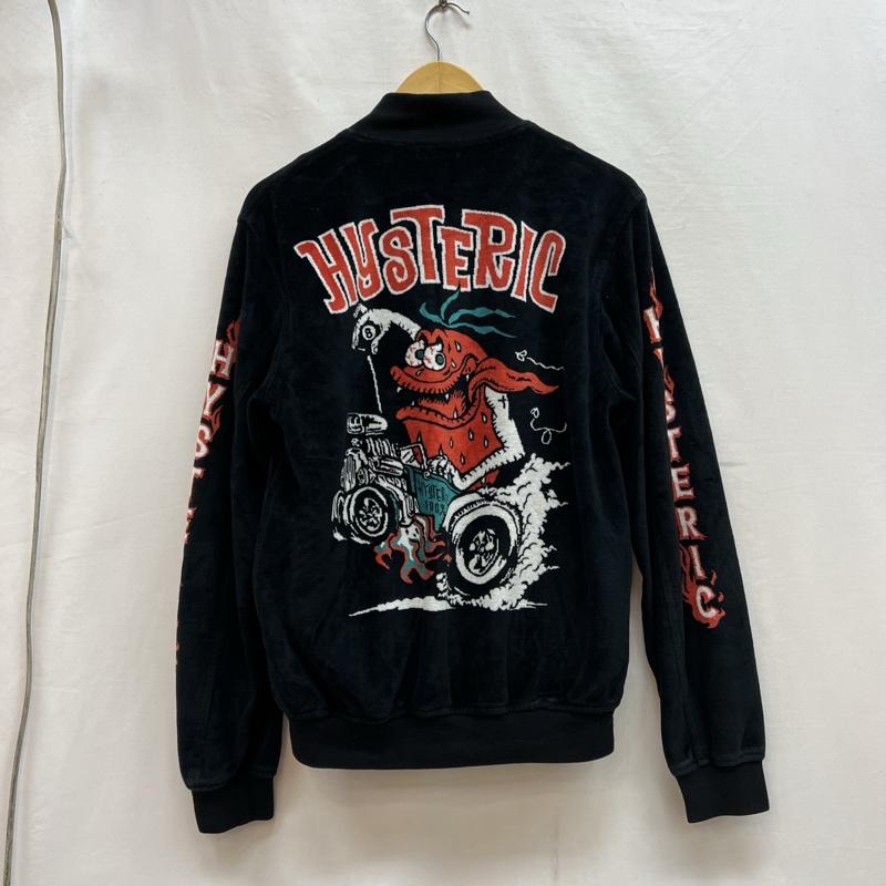 ヒステリックグラマー HYSTERIC GLAMOUR ジャケット、上着 ジャンパー、ブルゾン ストロベリーモンスター 8ボール ベロアブルゾン S 黒 / ブラック / black メンズ USED 古着 中古 50140232