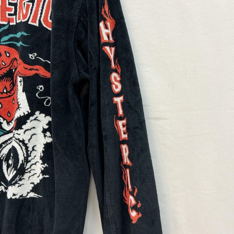 ヒステリックグラマー HYSTERIC GLAMOUR ジャケット、上着 ジャンパー、ブルゾン ストロベリーモンスター 8ボール ベロアブルゾン S 黒 / ブラック / black メンズ USED 古着 中古 50140232