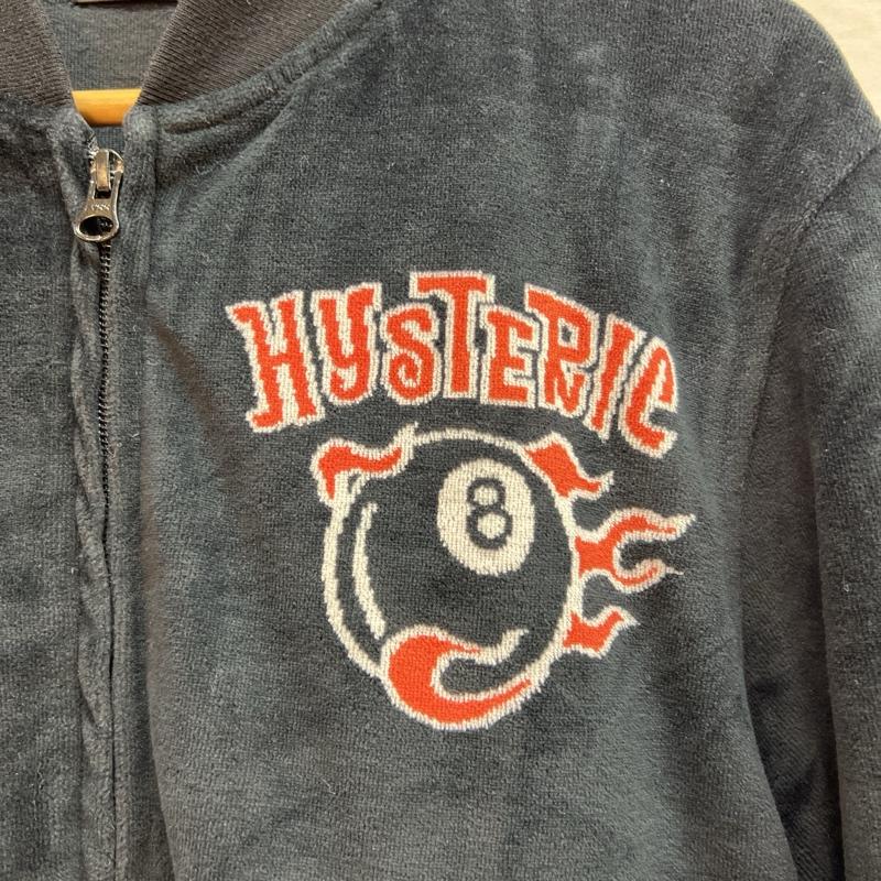 ヒステリックグラマー HYSTERIC GLAMOUR ジャケット、上着 ジャンパー、ブルゾン ストロベリーモンスター 8ボール ベロアブルゾン S 黒 / ブラック / black メンズ USED 古着 中古 50140232