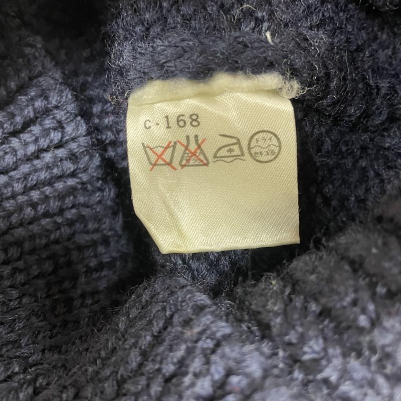 ポロバイラルフローレン Polo by RALPH LAUREN ニット、セーター 長袖 80s 90s ヴィンテージ レタードセーター 長袖 ニット プルオーバー 無地 ウール ナイガイ L 無地 紺 / ネイビー / navy X 赤 / レッド / red X 黄 / イエロー / yellow メンズ USED 古着 中古 50140268