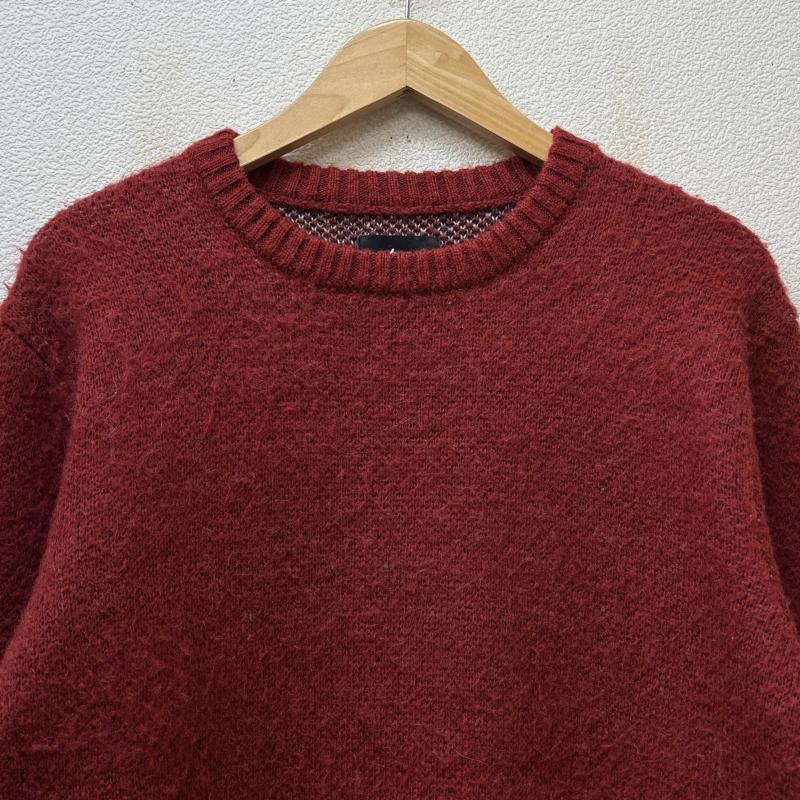 ステューシー STUSSY ニット、セーター 長袖 8 BALL HEAVY BRUSHED MOHAIR SWEATER 8ボール バックロゴ クルーネック モヘア混 ニット セーター 赤 レッド M 赤 / レッド / red メンズ USED 古着 中古 50140295