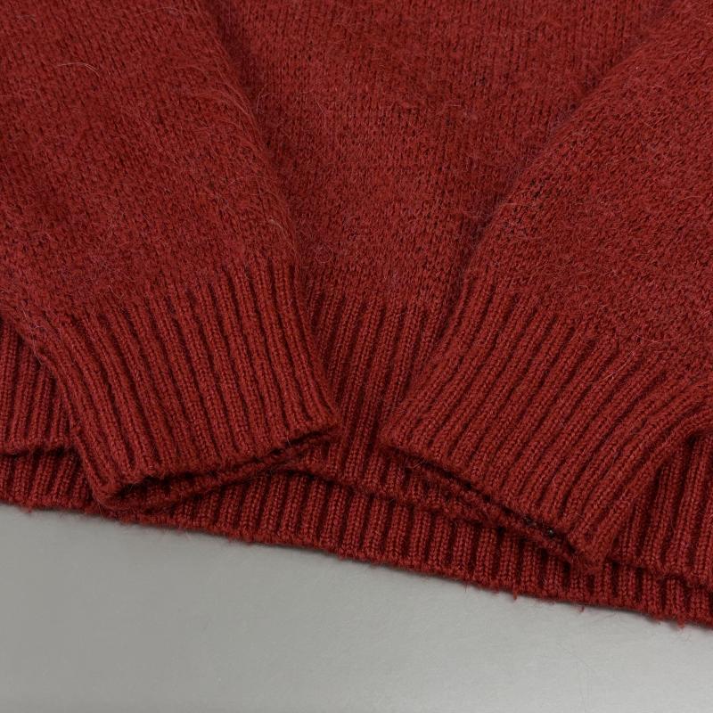 ステューシー STUSSY ニット、セーター 長袖 8 BALL HEAVY BRUSHED MOHAIR SWEATER 8ボール バックロゴ クルーネック モヘア混 ニット セーター 赤 レッド M 赤 / レッド / red メンズ USED 古着 中古 50140295