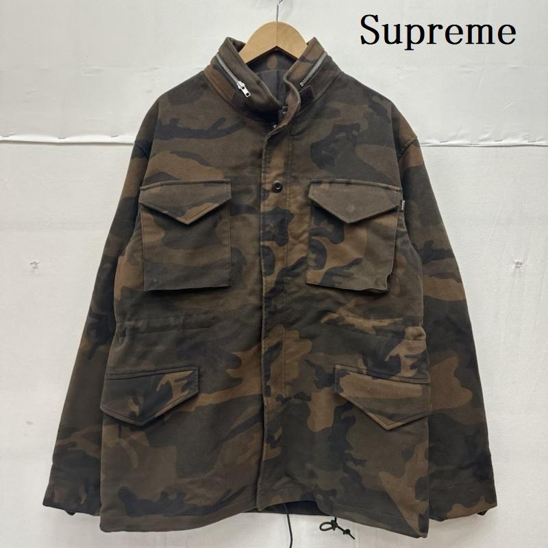 シュプリーム Supreme ジャケット、上着 フライトジャケット 00s M-65 WATERPROOF 迷彩 フィールド ジャケット 041003 L 茶 / ブラウン / brown X マルチカラー / マルチカラー / multicolor メンズ USED 古着 中古 50140306