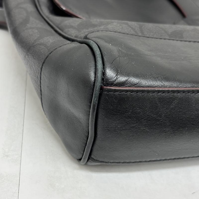コーチ COACH メッセンジャーバッグ メッセンジャーバッグ コーチ メンズ ハドソン スモール メッセンジャーバッグ シグネチャー キャンバス F50051 - 黒 / ブラック / black メンズ USED 古着 中古 50140350