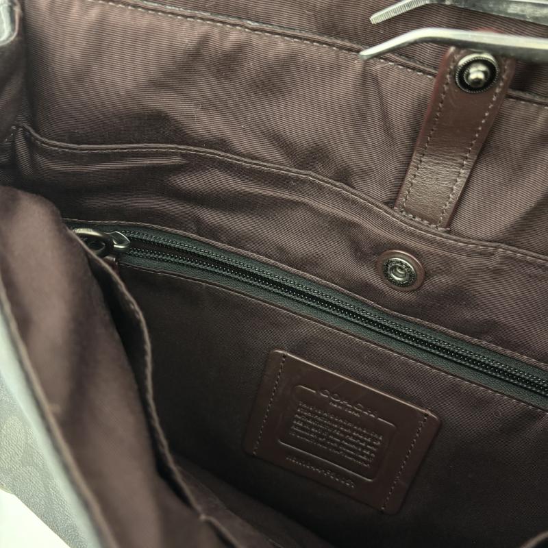 コーチ COACH メッセンジャーバッグ メッセンジャーバッグ コーチ メンズ ハドソン スモール メッセンジャーバッグ シグネチャー キャンバス F50051 - 黒 / ブラック / black メンズ USED 古着 中古 50140350