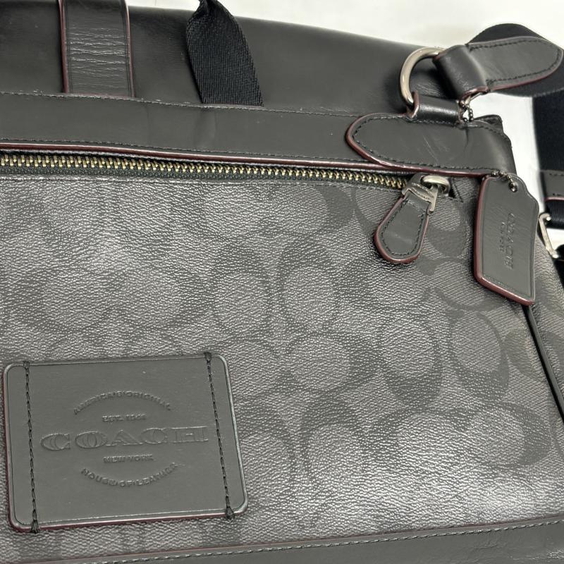 コーチ COACH メッセンジャーバッグ メッセンジャーバッグ コーチ メンズ ハドソン スモール メッセンジャーバッグ シグネチャー キャンバス F50051 - 黒 / ブラック / black メンズ USED 古着 中古 50140350