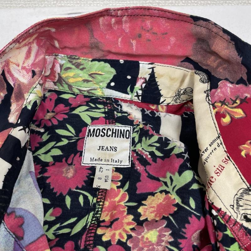モスキーノジーンズ MOSCHINO JEANS シャツ、ブラウス 長袖 長袖 シャツ ブラウス ロングスリーブ マルチカラー 総柄 イタリア製 38 総柄 マルチカラー / マルチカラー / multicolor レディース USED 古着 中古 50140377