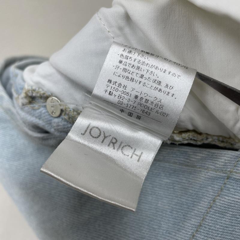ジョイリッチ JOYRICH サロペット・オーバーオール サロペット、オーバーオール オーバーオール ジップフライ サロペット オールインワン ロゴ プリント L ロゴ、文字 X プリント インディゴ / インディゴ / Indigo レディース USED 古着 中古 50140391
