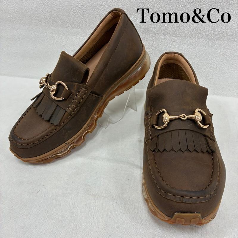 トモアンドシーオー Tomo & Co ローファー ローファー TM-SHOES-0006 レザー ガム エアーソール ビット ローファー 厚底 24.0cm 茶 / ブラウン / brown レディース USED 古着 中古 50140408