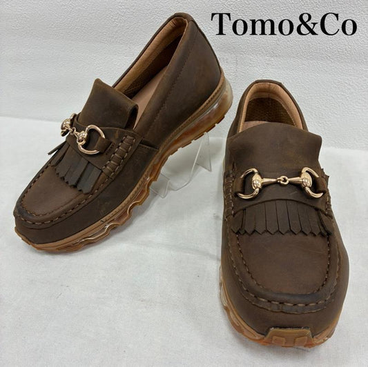 トモアンドシーオー Tomo & Co ローファー ローファー TM-SHOES-0006 レザー ガム エアーソール ビット ローファー 厚底 24.0cm 茶 / ブラウン / brown レディース USED 古着 中古 50140408