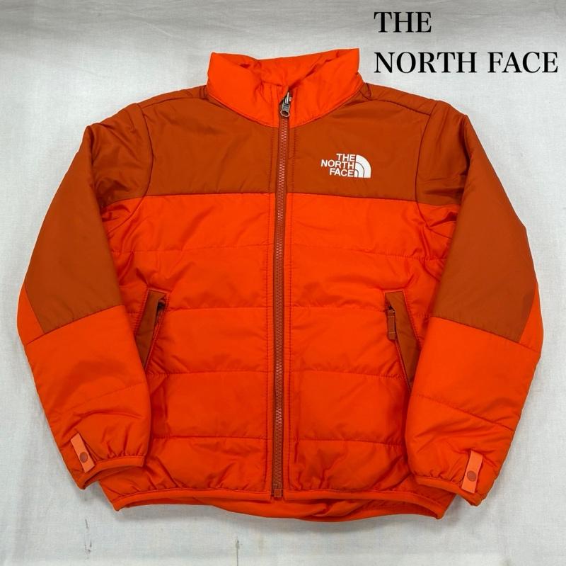 ザノースフェイス THE NORTH FACE ジャケット、上着 ジャンパー、ブルゾン キッズ Hydrenaline Insulated Jacket ハイドレナリン インシュレーテッド ジャケット NYJ52192Z XS ワンポイント X ロゴ、文字 X 刺繍 橙 / オレンジ / orange X 白 / ホワイト / white ボーイズ USED 古着 中古 50140411