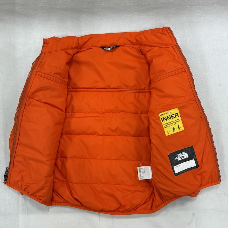 ザノースフェイス THE NORTH FACE ジャケット、上着 ジャンパー、ブルゾン キッズ Hydrenaline Insulated Jacket ハイドレナリン インシュレーテッド ジャケット NYJ52192Z XS ワンポイント X ロゴ、文字 X 刺繍 橙 / オレンジ / orange X 白 / ホワイト / white ボーイズ USED 古着 中古 50140411