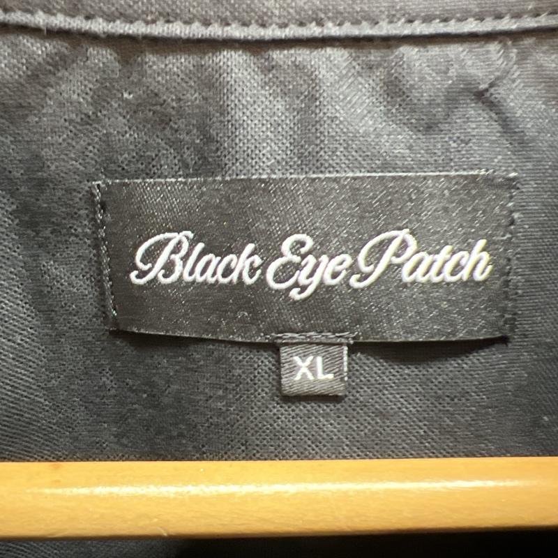 ブラックアイパッチ BlackEyePatch シャツ、ブラウス 長袖 B ロゴ 刺繍 ボタンダウンシャツ XL 黒 / ブラック / black メンズ USED 古着 中古 50140414