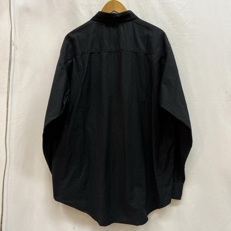 ブラックアイパッチ BlackEyePatch シャツ、ブラウス 長袖 B ロゴ 刺繍 ボタンダウンシャツ XL 黒 / ブラック / black メンズ USED 古着 中古 50140414